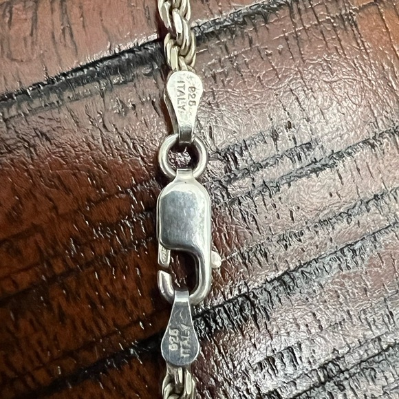 36” Sterling Silver 2mm Rope Chain - Picture 6 of 7